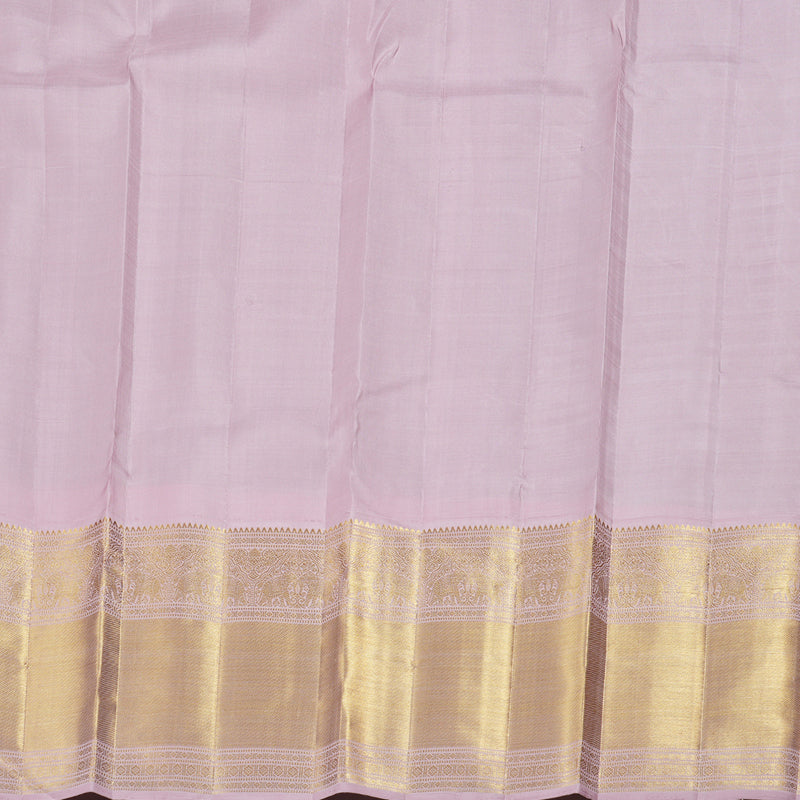 Hayagrivas Bottle Green Handloom Kanjivaram Silk Saree with Baby Pink Border BBD945J5-1