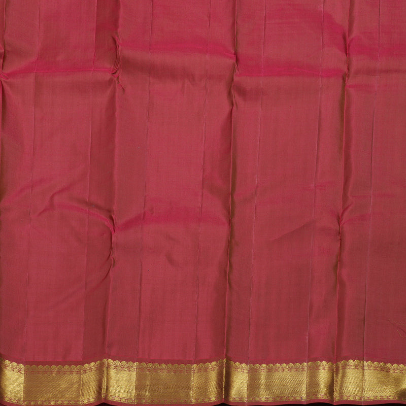 Hayagrivas Beige Kanjivaram Silk Saree with Nice Pink Border BBD947J12-1