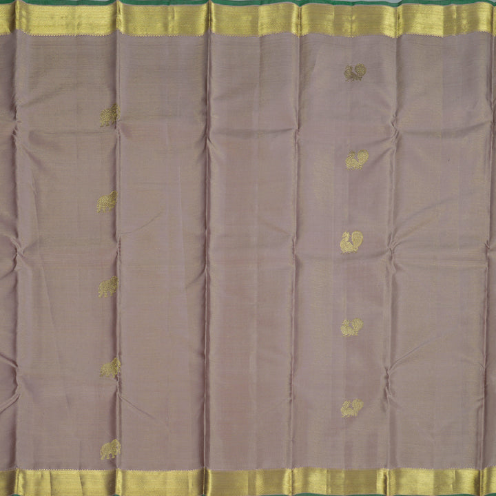 Hayagrivas Light Chocolate Brown Handloom Kanjivaram Silk Saree BBD947J13-2