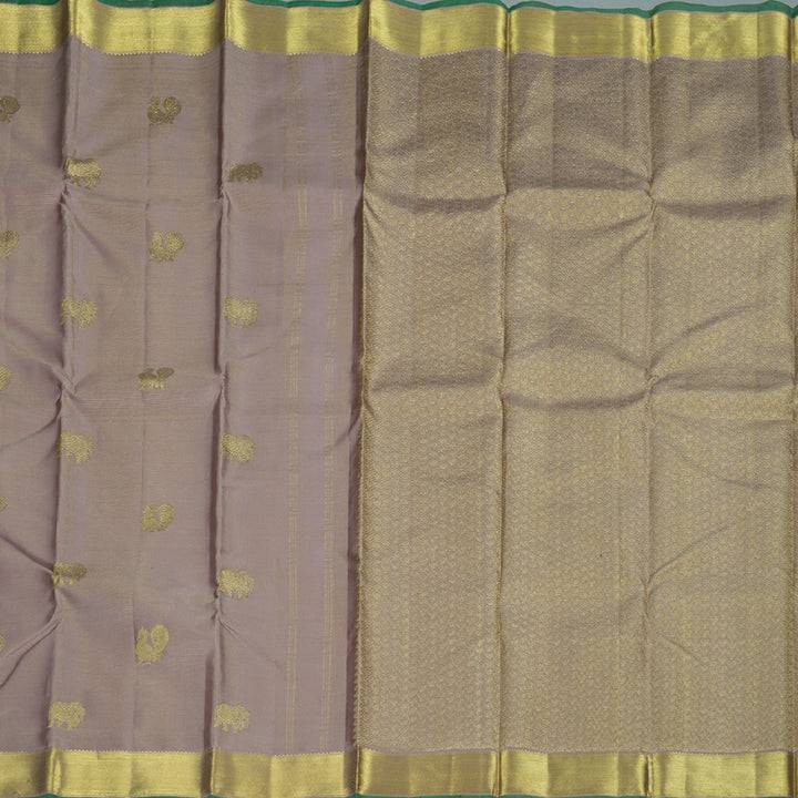 Hayagrivas Light Chocolate Brown Handloom Kanjivaram Silk Saree BBD947J13-2