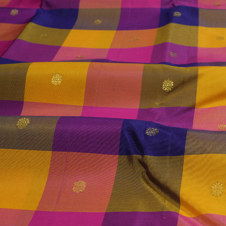 Hayagrivas Handloom Multicolor Kanjivaram Silk Saree BBD947J3-1