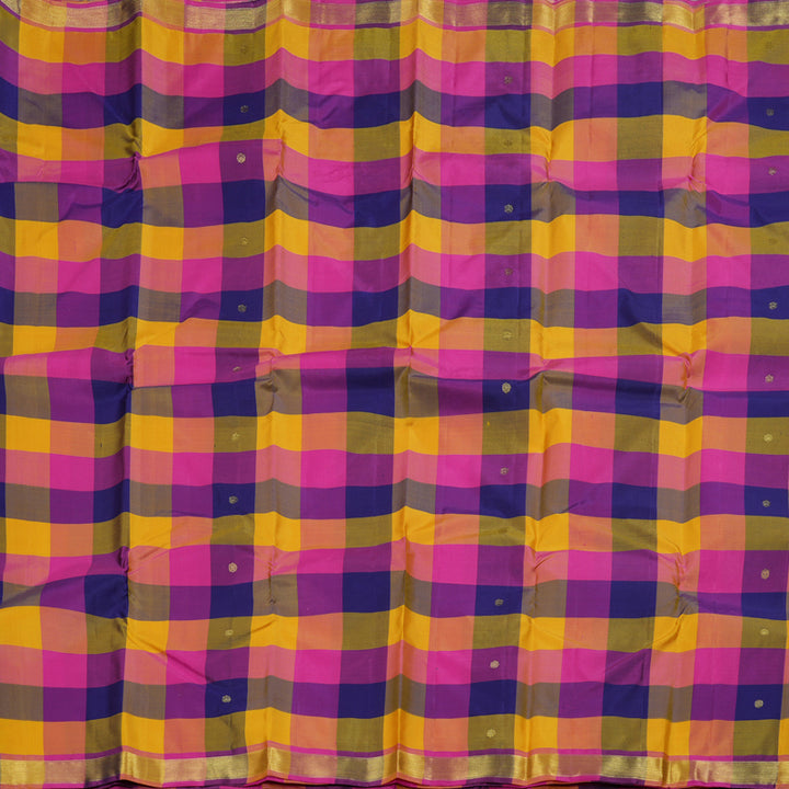 Hayagrivas Handloom Multicolor Kanjivaram Silk Saree BBD947J3-1