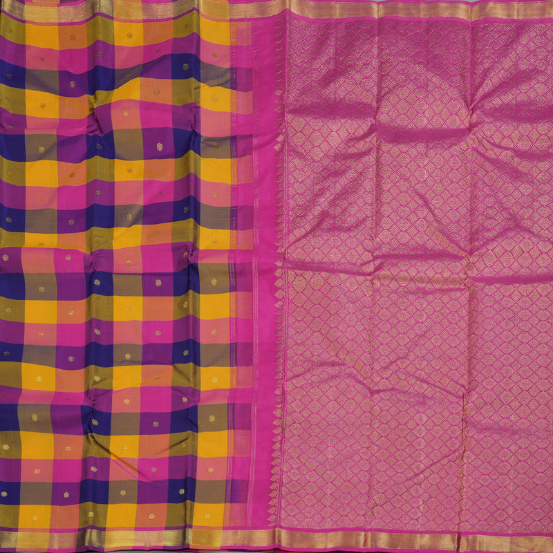 Hayagrivas Handloom Multicolor Kanjivaram Silk Saree BBD947J3-1