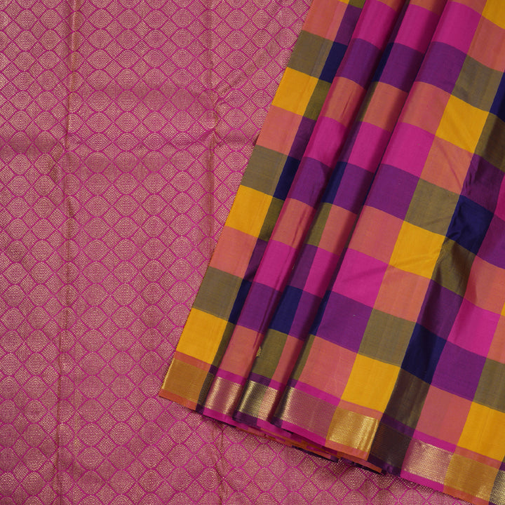 Hayagrivas Handloom Multicolor Kanjivaram Silk Saree BBD947J3-1