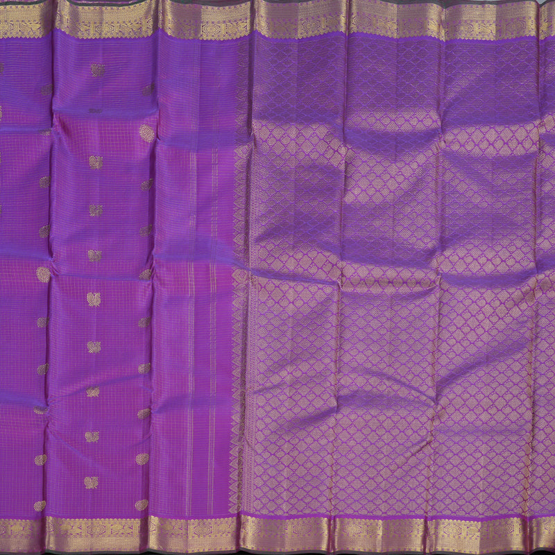 Hayagrivas Purple Kanjivaram Silk Saree with Purple Border BBD947J6-3