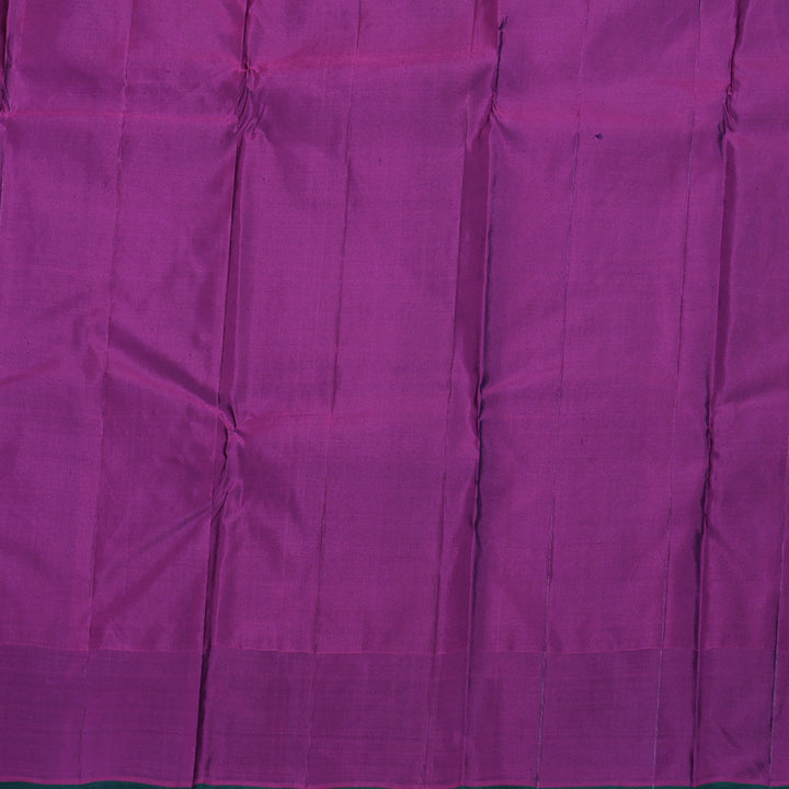 Hayagrivas Midnight Blue Kanjivaram Silk Saree with Purple Border BBD947J9-2