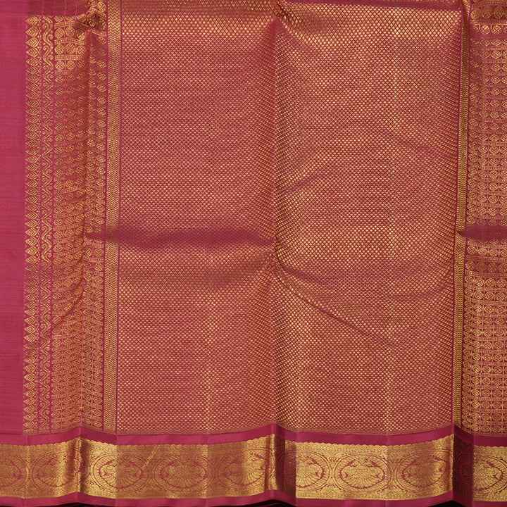 Hayagrivas Black Handloom Kanjivaram Silk Saree with Maroon Border BBD951J3-1