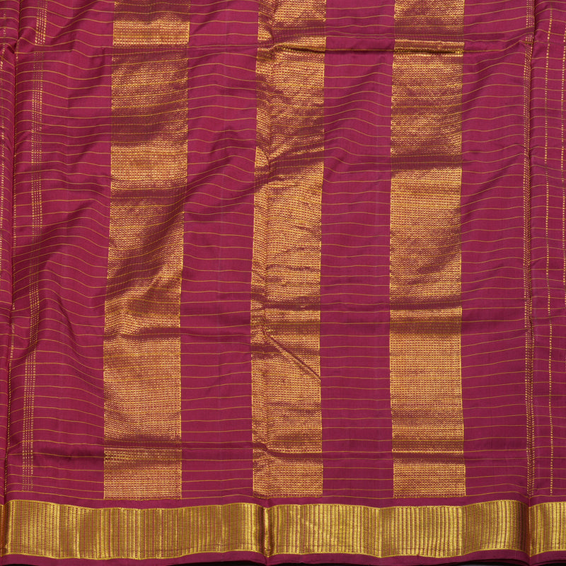 Hayagrivas Handloom Koorai Maroon Ten Yards Silk Saree BBD962J3-1