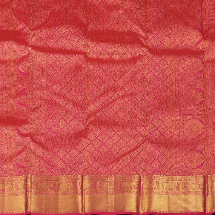 Hayagrivas Reddish Pink Handloom Kanjivaram Silk Saree BBD966J2-1