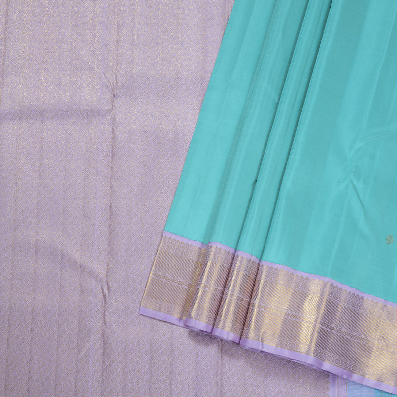 Hayagrivas Handloom Baby Blue With Lavender Korvai Kanjivaram Silk Saree BBD973J2-1