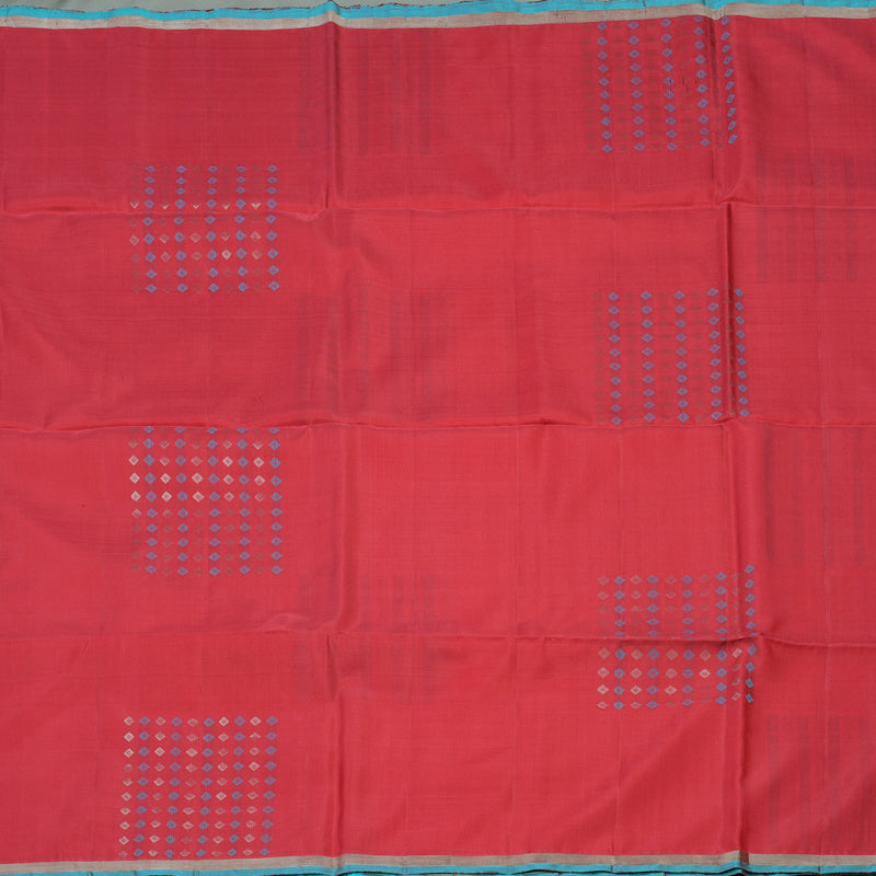Hayagrivas Handloom Reddish Pink Soft Silk Saree BBD97D3-15