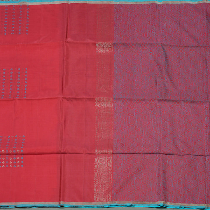 Hayagrivas Handloom Reddish Pink Soft Silk Saree BBD97D3-15