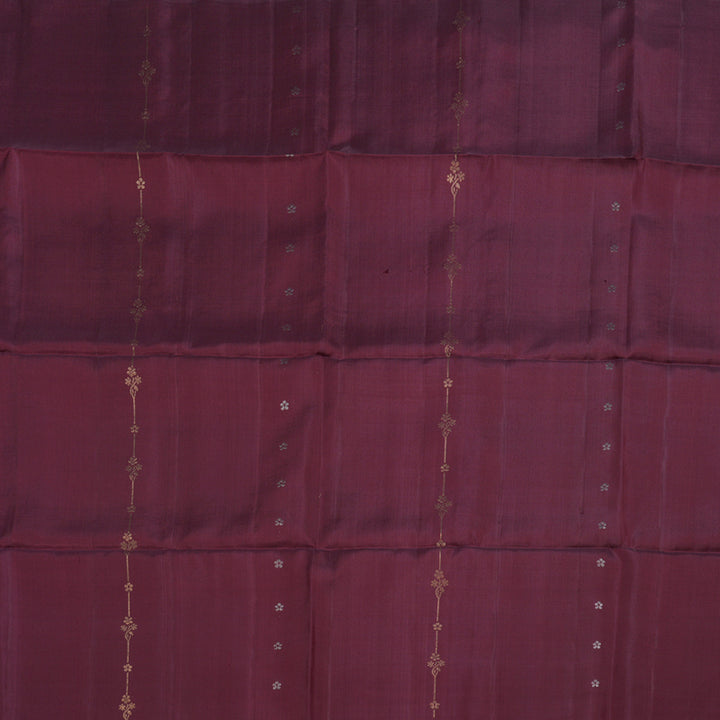 Hayagrivas Dark Maroon Soft Silk Saree with Bright Olive Green Border BBD97D3-2