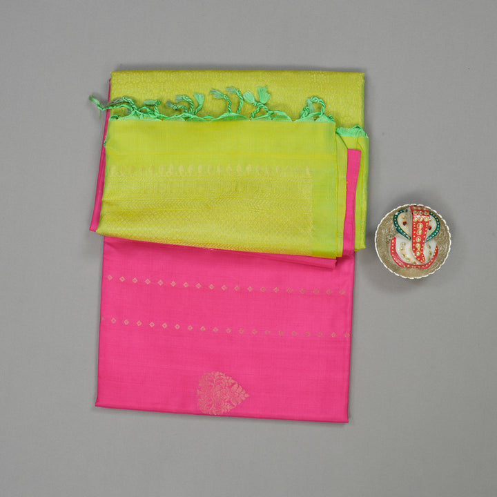 Hayagrivas Handloom Fuchsia Pink Soft Silk Saree BBD97D3-25