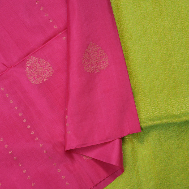 Hayagrivas Handloom Fuchsia Pink Soft Silk Saree BBD97D3-25