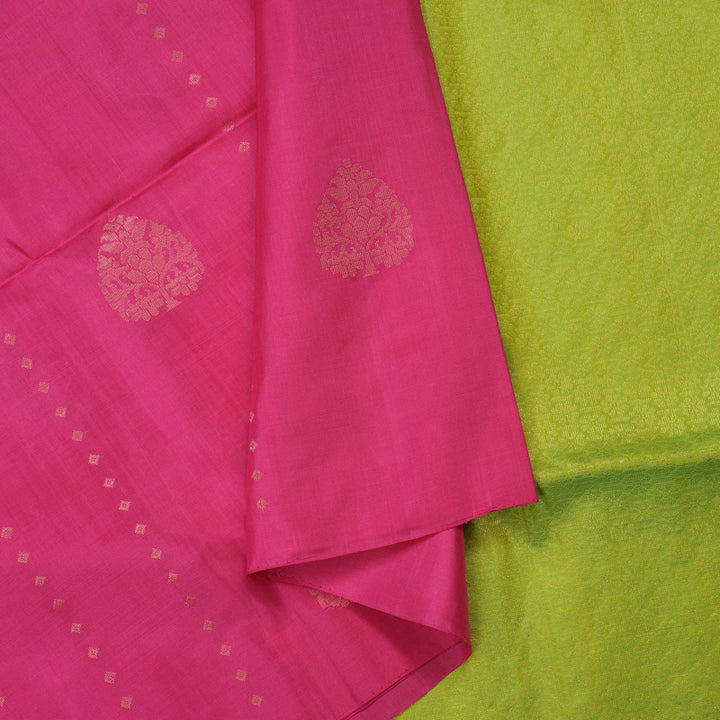 Hayagrivas Handloom Fuchsia Pink Soft Silk Saree BBD97D3-25