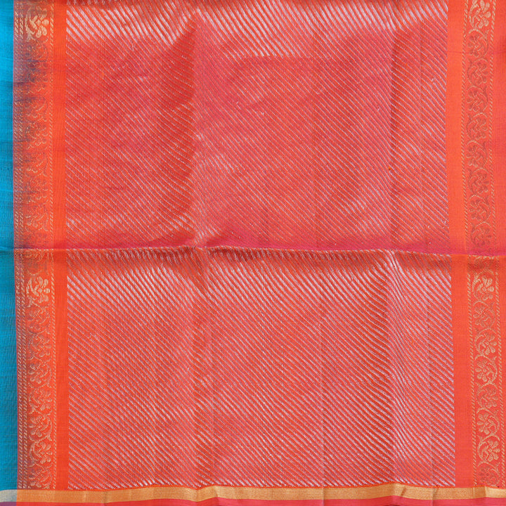 Hayagrivas Handloom Blue Soft Silk Saree BBD97D3-7