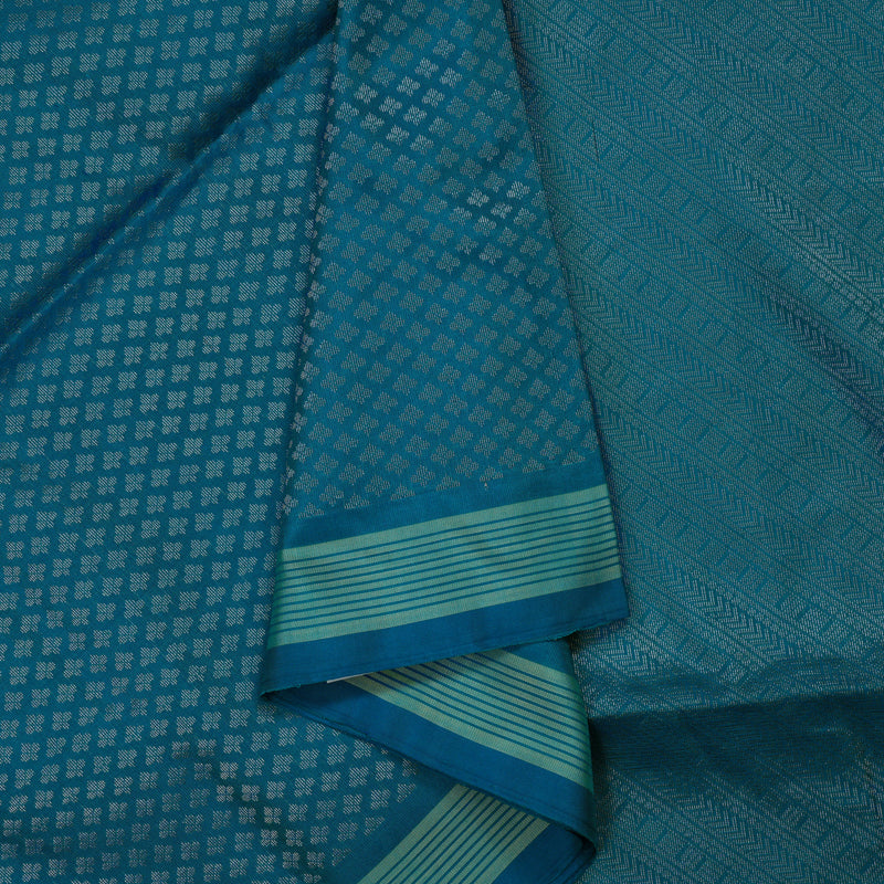 Hayagrivas Peacock Green Pure Soft Silk Saree BBD97D6-9