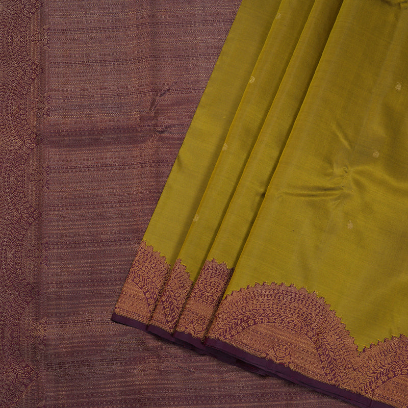 Hayagrivas Handloom Turning Border Kanjivaram Silk Saree BBD984J1-1