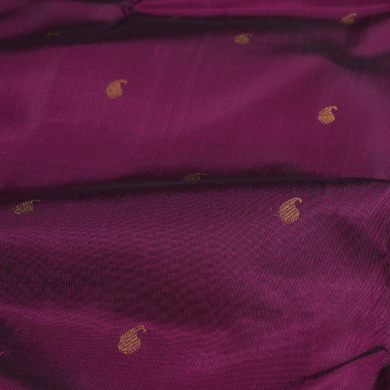 Hayagrivas Purple Kanjivaram Silk Saree with Bottle Green Border BBD984J2-1