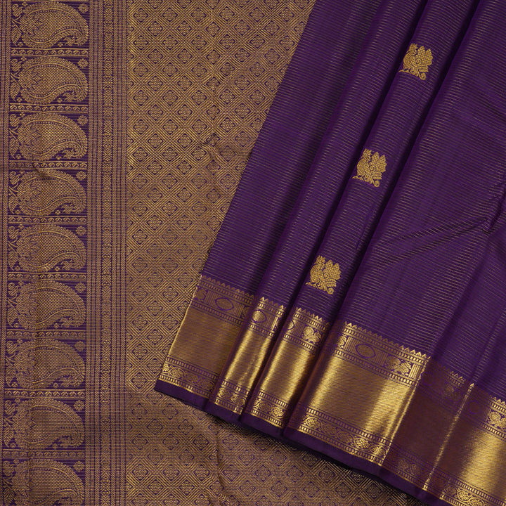 Hayagrivas Purple Kanjivaram Silk Saree with Purple Border BBD986J2-2