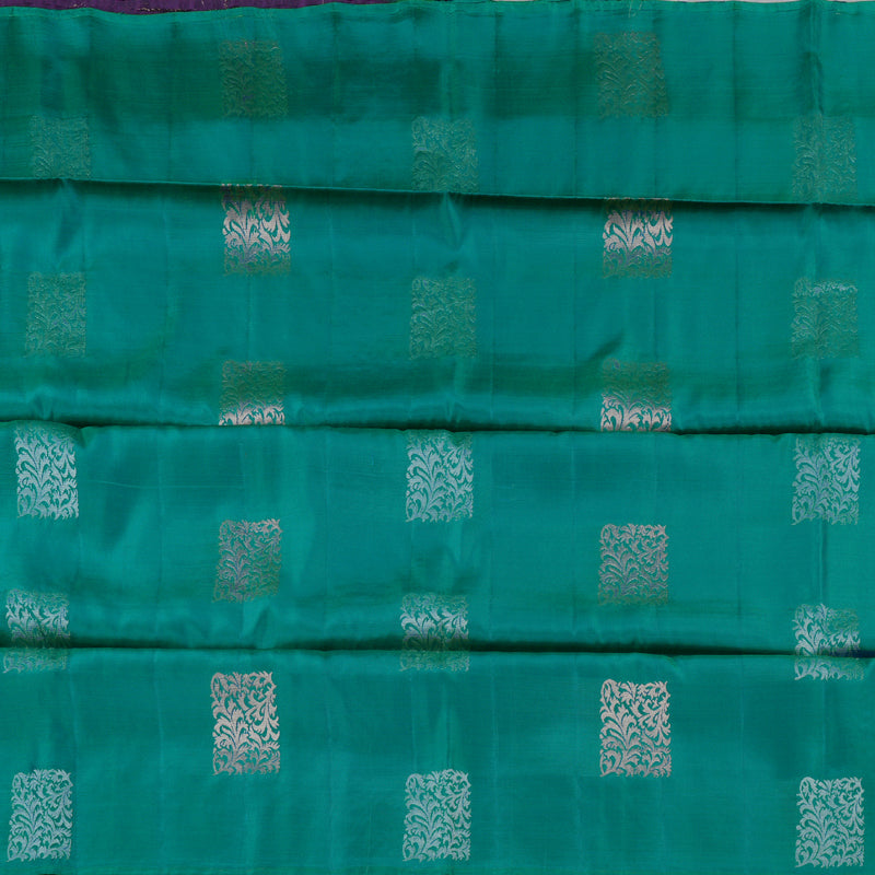Hayagrivas Sea Green Handloom Soft Silk Saree BBD988J1-13