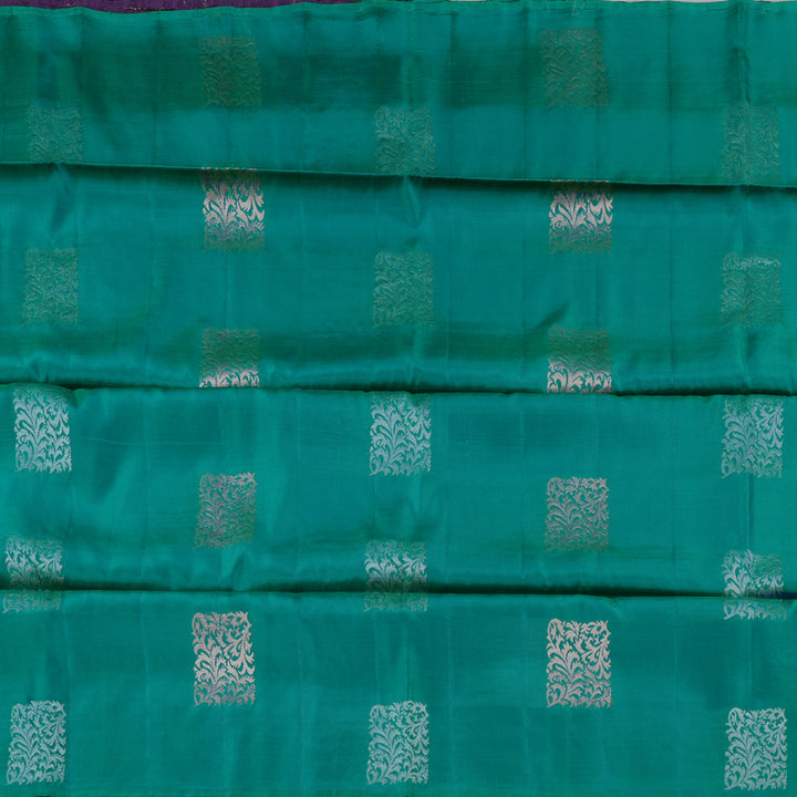 Hayagrivas Sea Green Handloom Soft Silk Saree BBD988J1-13