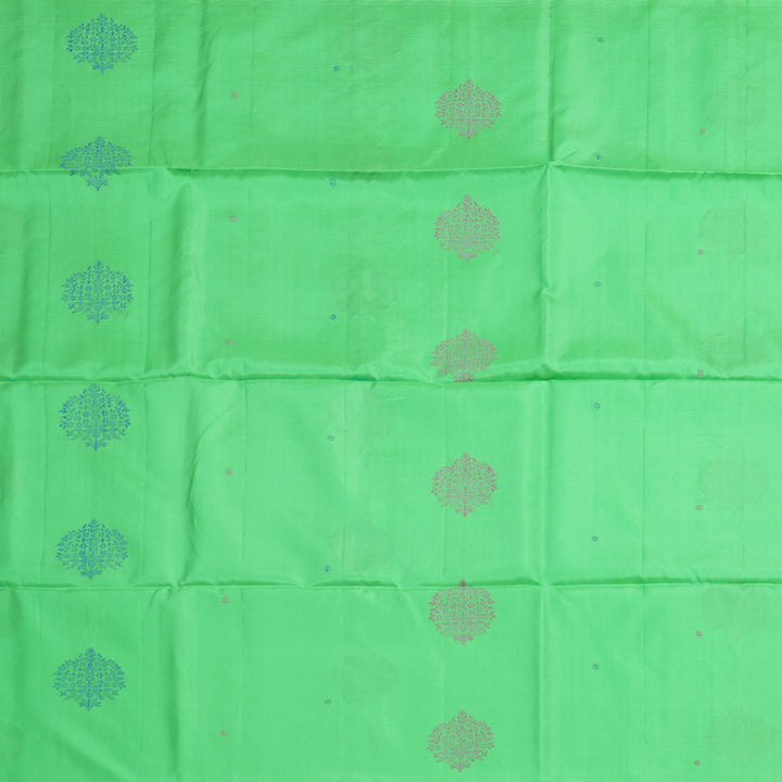 Hayagrivas Bright Green Handloom Soft Silk Saree BBD99D3-2