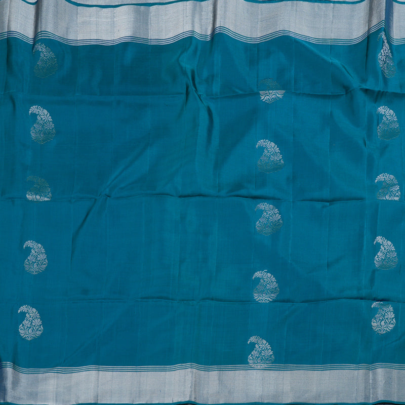 Hayagrivas Handloom Cobalt Blue Soft Silk Saree with Mango Buttas BBD99D3-32