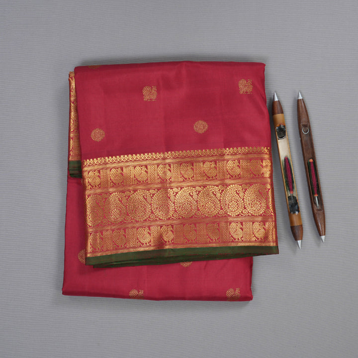 Hayagrivas Handloom Kanjivaram Ten Yards Silk Saree BD273-SBS