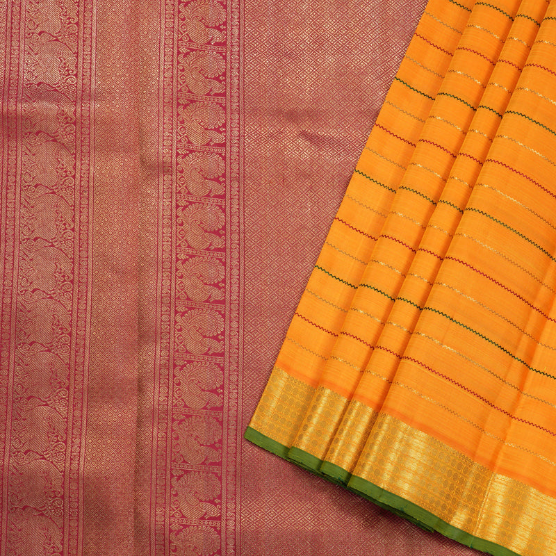 Hayagrivas Handloom Kanjivaram Ten Yards Silk Saree BD286-SBS