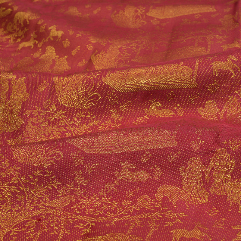 Hayagrivas Handloom Kanjivaram Ten Yards Silk Saree BD288-SBS