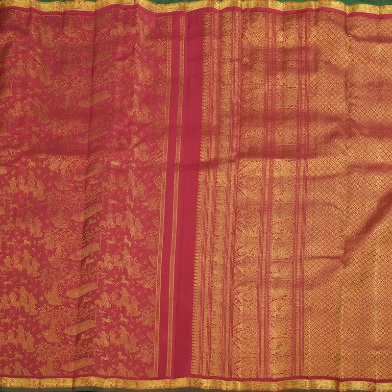 Hayagrivas Handloom Kanjivaram Ten Yards Silk Saree BD288-SBS