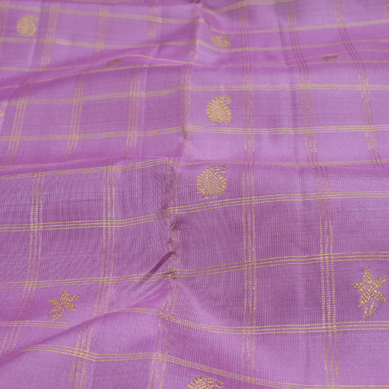 Hayagrivas Handloom Jari Checks Kanjivaram Silk Saree BD321