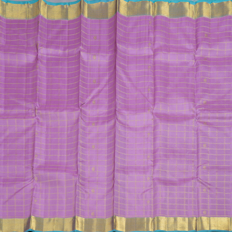 Hayagrivas Handloom Jari Checks Kanjivaram Silk Saree BD321