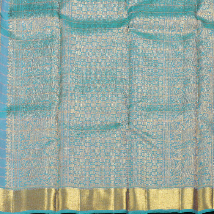 Hayagrivas Handloom Jari Checks Kanjivaram Silk Saree BD321