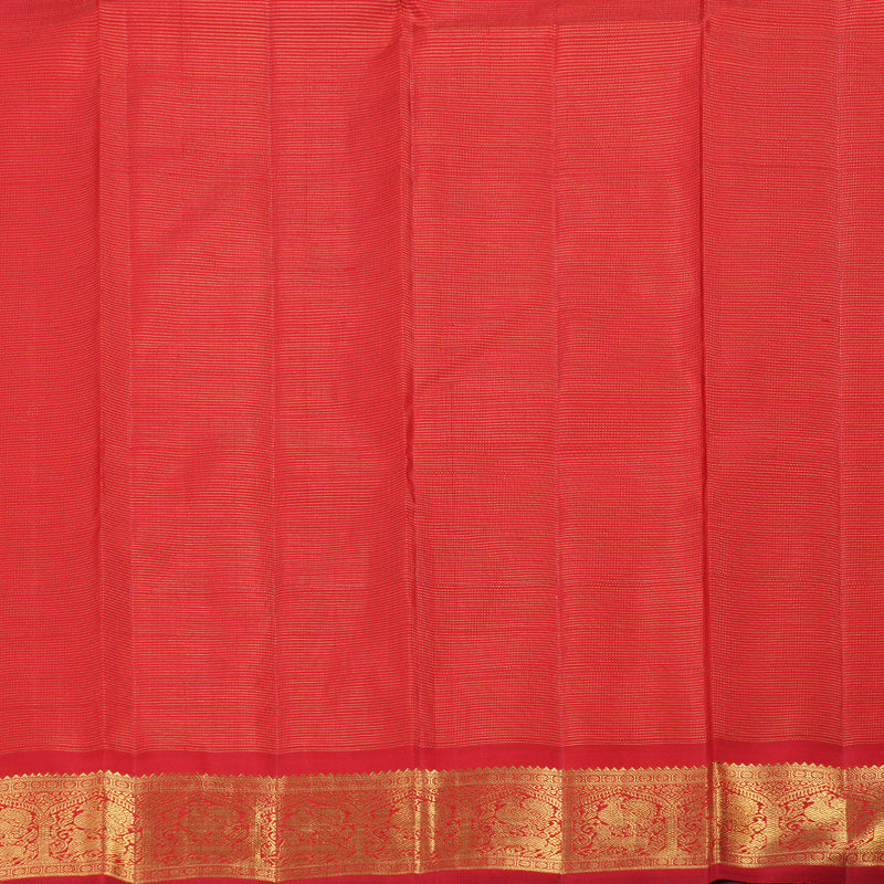 Hayagrivas Handloom Vairaoosi Red Kanjivaram Silk Saree BD332