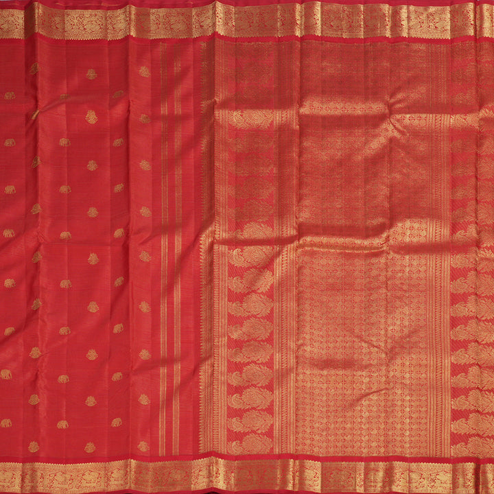 Hayagrivas Handloom Vairaoosi Red Kanjivaram Silk Saree BD332