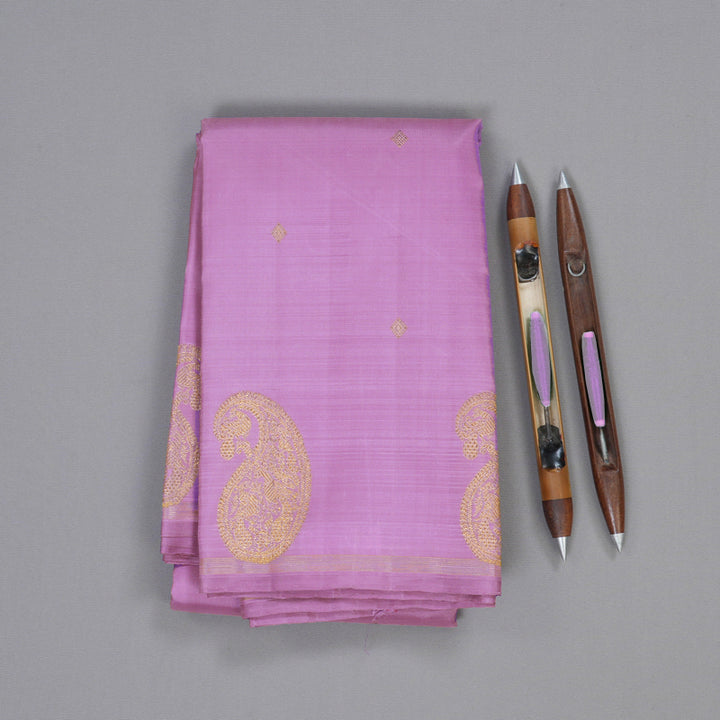 Hayagrivas Lavender Handloom Kanjivaram Silk Saree BD342-SBS