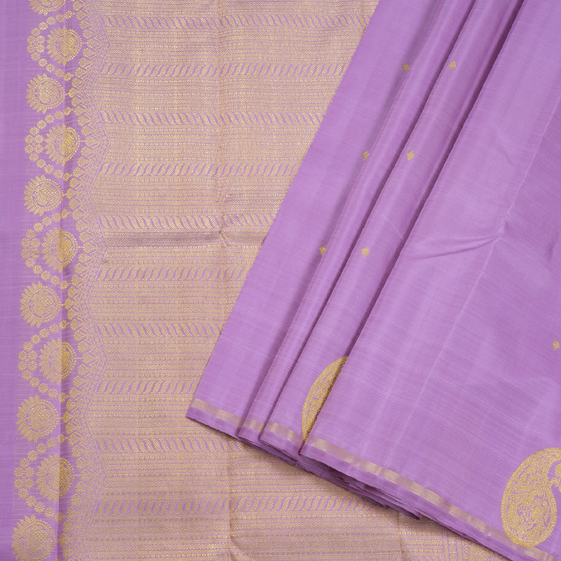 Hayagrivas Lavender Handloom Kanjivaram Silk Saree BD342-SBS