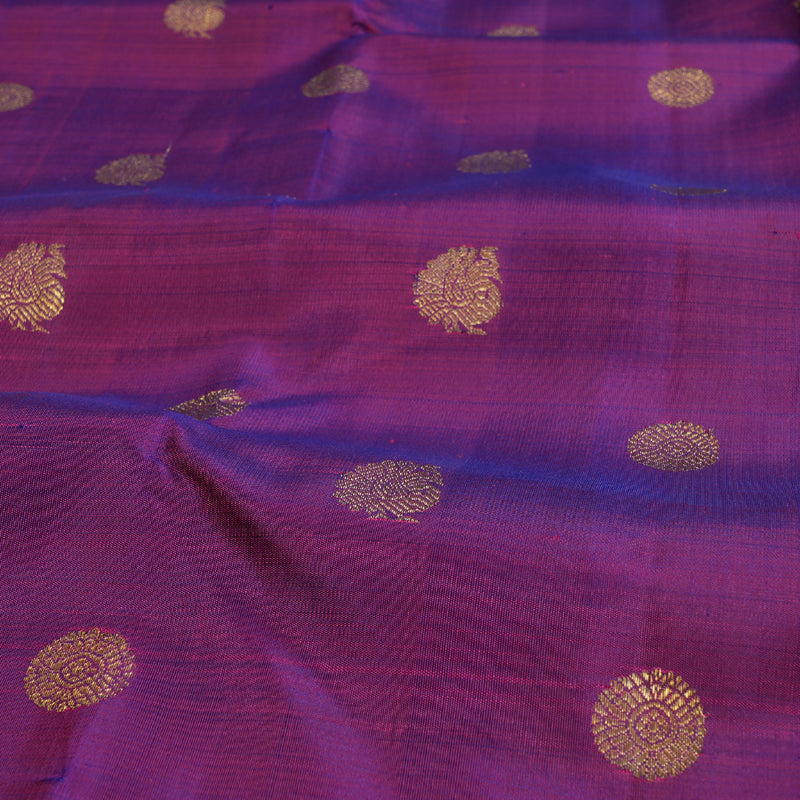 Hayagrivas Purple Kanjivaram Silk Saree with Redish Pink Border BD348-SBS