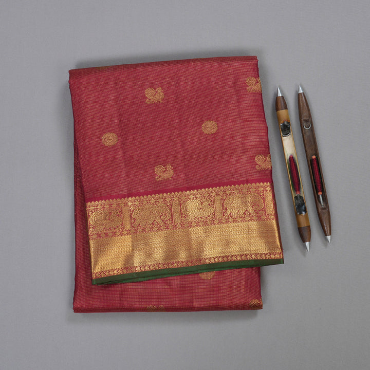 Hayagrivas Handloom Ten Yards Vairaoosi Kanjivaram Silk Saree BD351-SBS