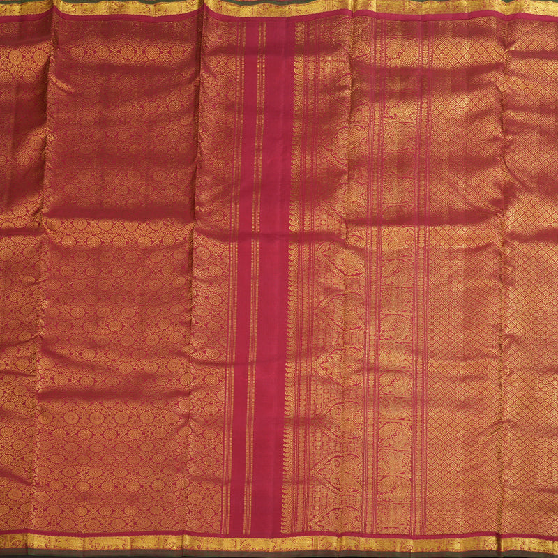 Hayagrivas Handloom Kanjivaram Ten Yards Silk Saree BD367 -SBS