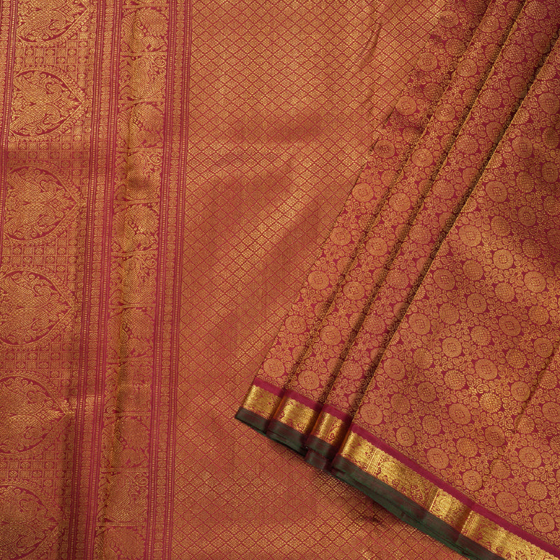 Hayagrivas Handloom Kanjivaram Ten Yards Silk Saree BD367 -SBS