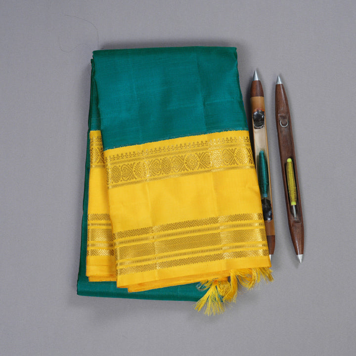 Hayagrivas Handloom Korvai Retta Pettu  Kanjivaram Silk Saree BD369