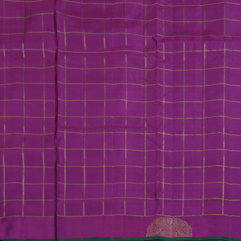 Hayagrivas Handloom Paalum Pazham Checks Ten Yards  Kanjivaram Silk Saree BD370-SBS