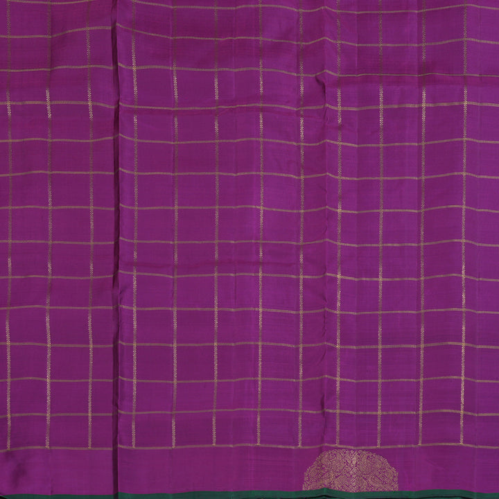 Hayagrivas Handloom Paalum Pazham Checks Ten Yards  Kanjivaram Silk Saree BD370-SBS