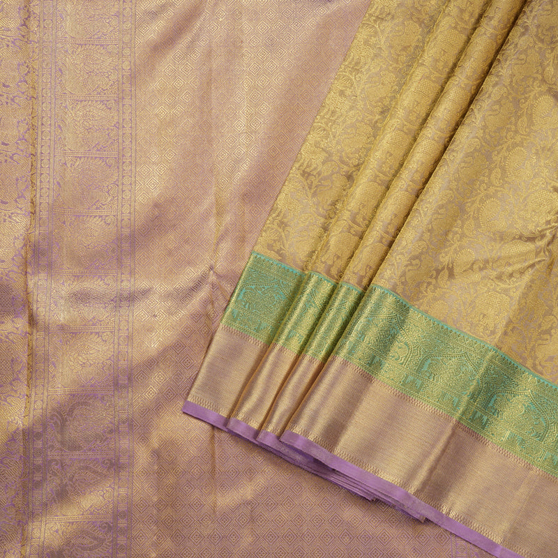 Hayagrivas Handloom Jari Tissue Brocade Kanjivaram Silk Saree BD379