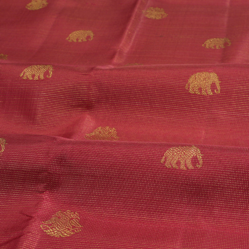 Hayagrivas Handloom Koorai Maroon Vairaoosi Ten Yards Silk Saree BD413-SBS