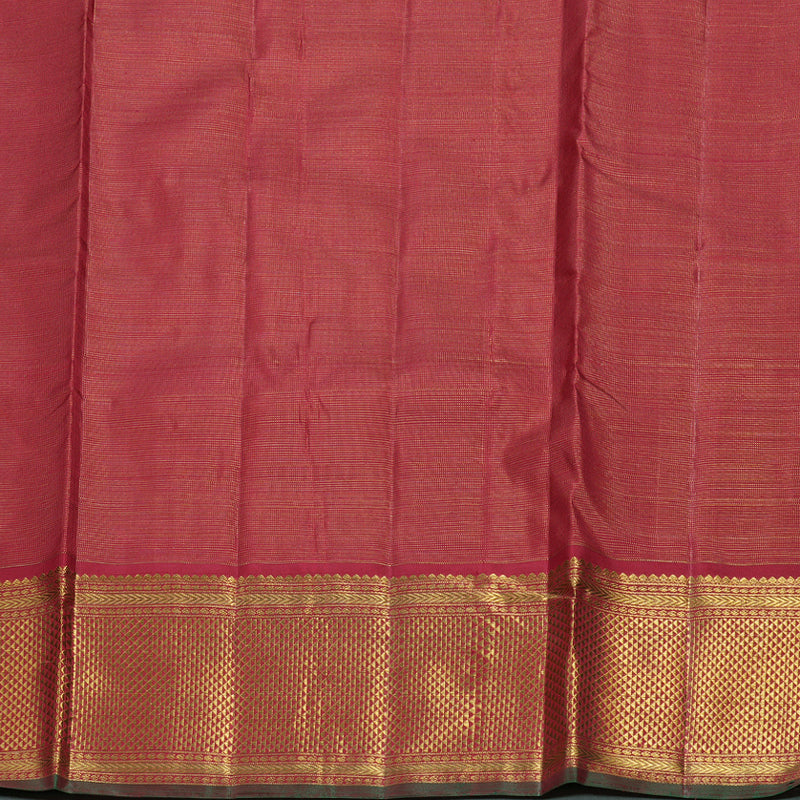 Hayagrivas Handloom Koorai Maroon Vairaoosi Ten Yards Silk Saree BD413-SBS